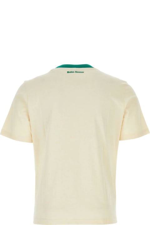 Wales Bonner Clothing for Men Wales Bonner Cream Cotton Resilience T-shirt