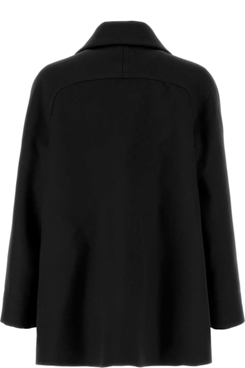 Valentino Garavani for Kids Valentino Garavani Black Wool Coat