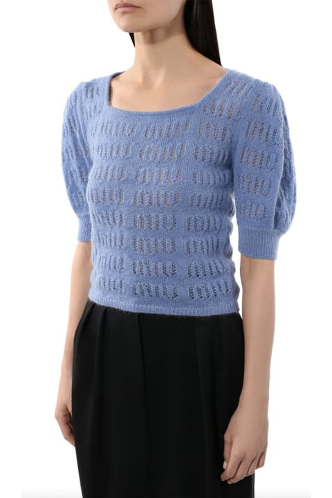 Miu Miu Sweaters for Women Miu Miu Short Sleeve Pullover