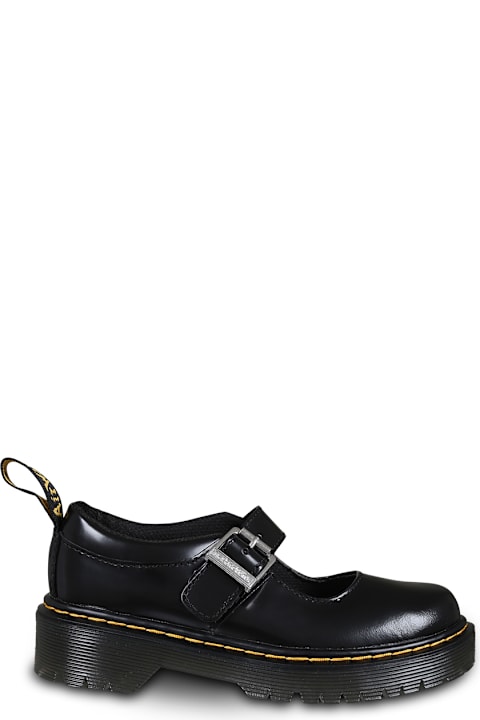 Dr. Martens for Kids Dr. Martens Black Mj Bex Ballet Flats For Girl With Logo