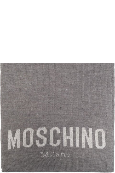 Moschino Scarves & Wraps for Women Moschino Logo Intarsia-knit Scarf