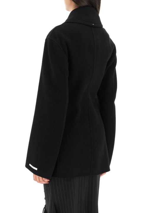 Max Mara Coats & Jackets for Women Max Mara Rosano Peacoat In Sable Cashmere