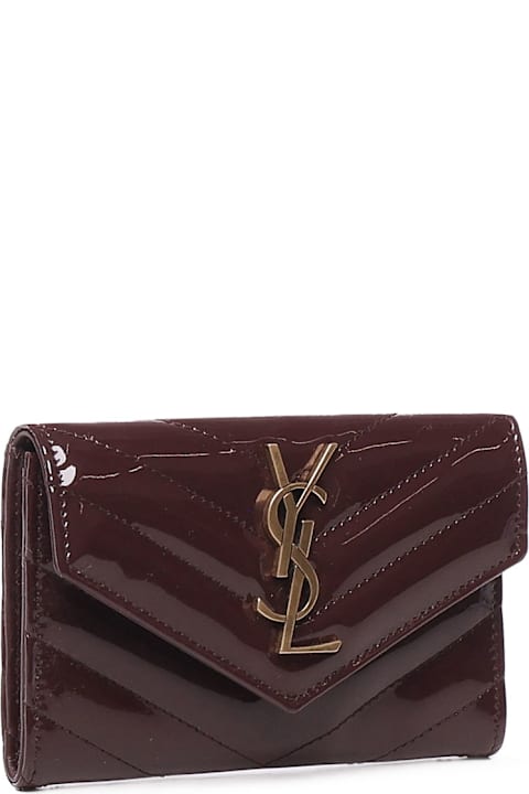 Saint Laurent Accessories for Women Saint Laurent Cassandre Multi-fold Wallet In Patent Leather