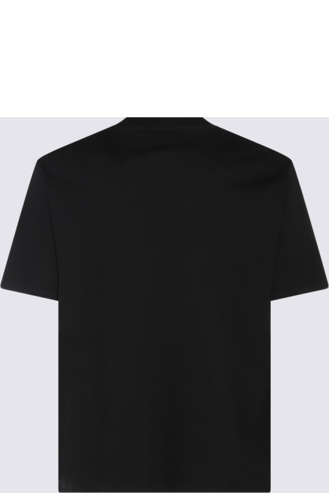 Lanvin Topwear for Men Lanvin Black Cotton T-shirt