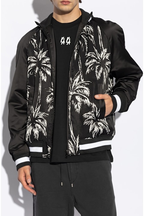 Balmain Clothing for Men Balmain All-over Printed Zip Up Coat