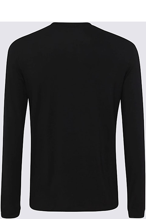 Giorgio Armani for Kids Giorgio Armani Black Viscose T-shirt