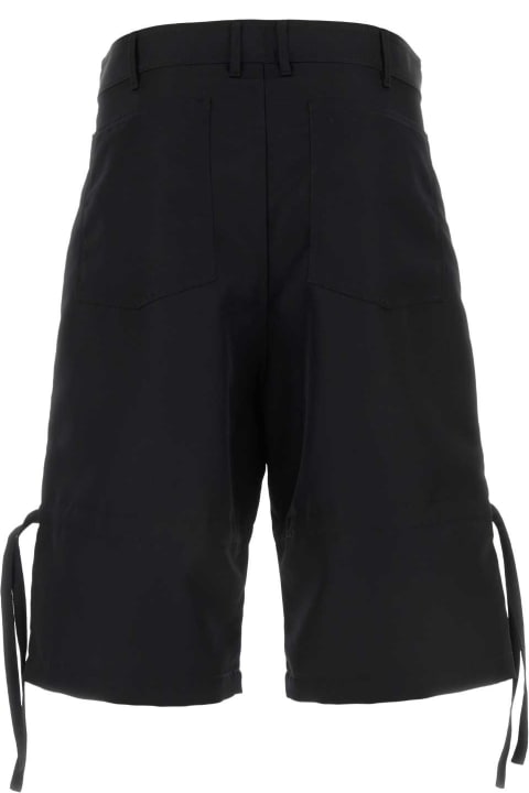 Clothing for Women Comme des Garçons Black Polyester Bermuda Shorts