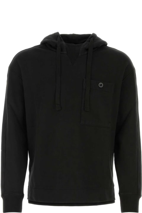 Ten C for Men Ten C Black Cotton Oversize Sweatshirt