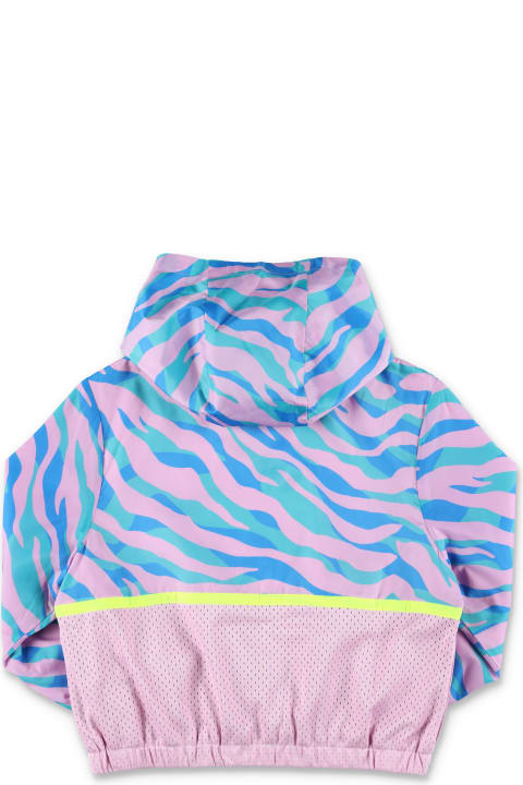 Topwear for Girls Stella McCartney Kids Zebra Print Wind Jacket