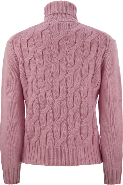 MC2 Saint Barth Clothing for Women MC2 Saint Barth Giverny - Cable-knit Turtleneck Jumper