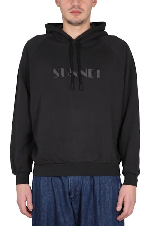 Sunnei سترات صوف وبدل رياضية لـ القسم الرجالي Sunnei Sweatshirt With Logo Embroidery