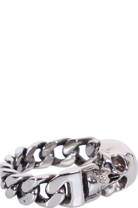 Jewelry for Women Alexander McQueen Skull Chain Ring