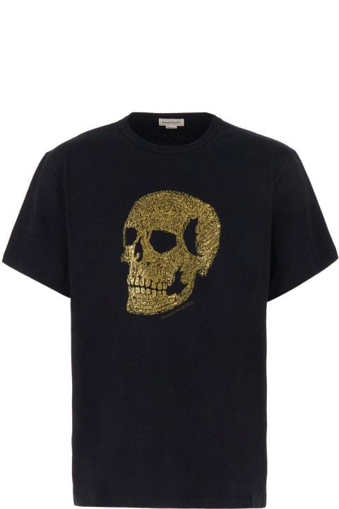 Alexander McQueen Topwear for Women Alexander McQueen Embossed Skull T-shirt