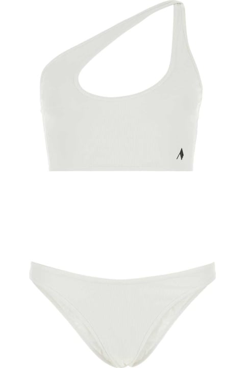 Swimwear for Women The Attico White Stretch Nylon Bikini