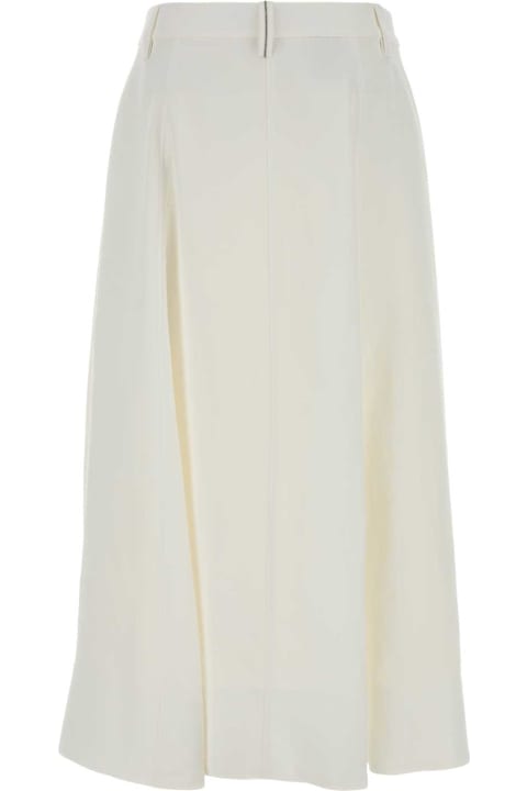 Homeware Brunello Cucinelli White Viscose Blend Skirt