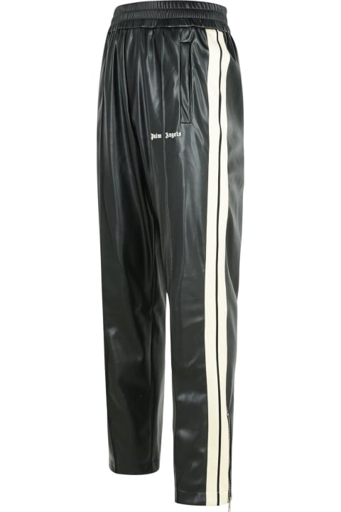 Palm Angels Pants for Men Palm Angels Leather Effect Track Joggers