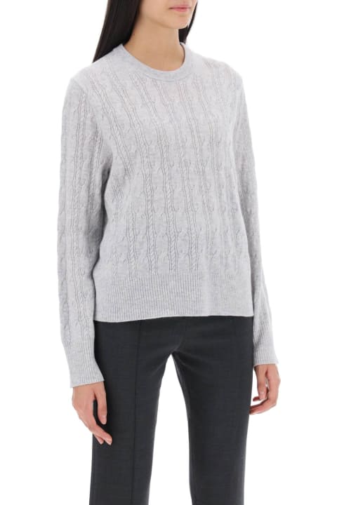 Guest in Residence Sweaters for Women Guest in Residence Twin Cable Cashmere Sweater