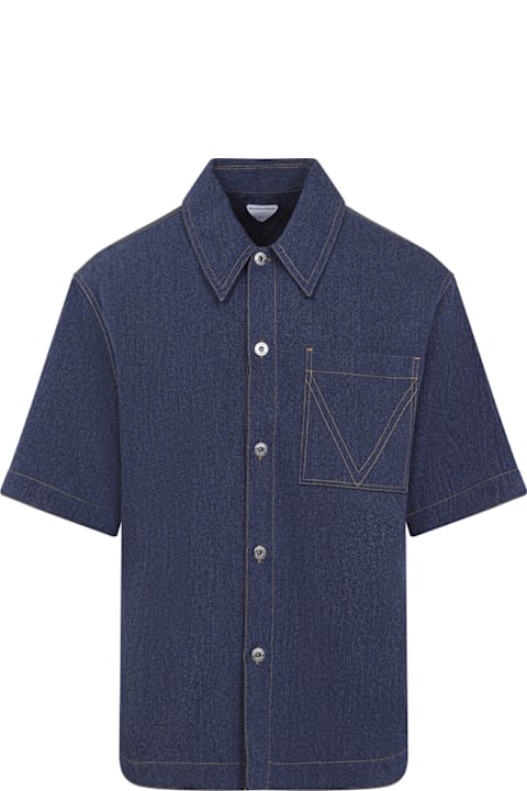 Shirts for Men Bottega Veneta Wool Cotton Shirt