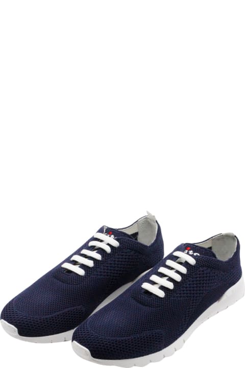 Kiton for Men Kiton Sneaker Shoe Made Of Knit Fabric. The Bottom, With A White Sole, Is Flexible And Extra Light; The Elastic Tongue Ensures Greater Comfort. Logo