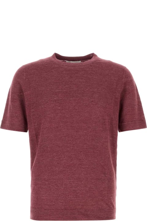 Homeware Brunello Cucinelli Tyrian Purple Linen Blend Sweater