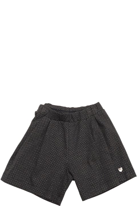 Monnalisa Bottoms for Girls Monnalisa Polka Dots Glitter Bermuda Shorts