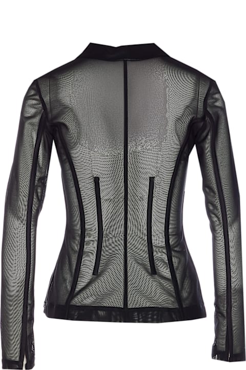 Coats & Jackets for Women Elisabetta Franchi Transparent Bustier Shirt