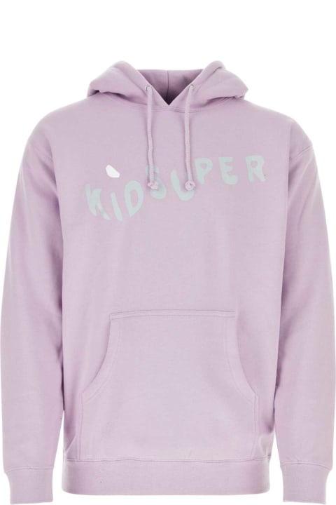 Kidsuper for Men Kidsuper Lilac Cotton Blend Kidsuper Wave Sweatshirt