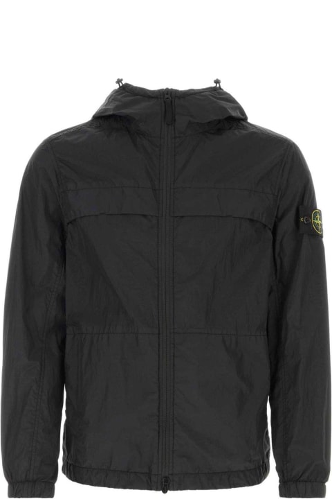 Stone Island Coats & Jackets for Men Stone Island Zip-up Hooded Jacket