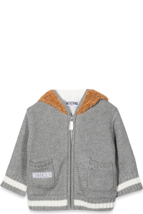Sweaters & Sweatshirts for Baby Girls Moschino Teddy Bear Hooded Cardigan