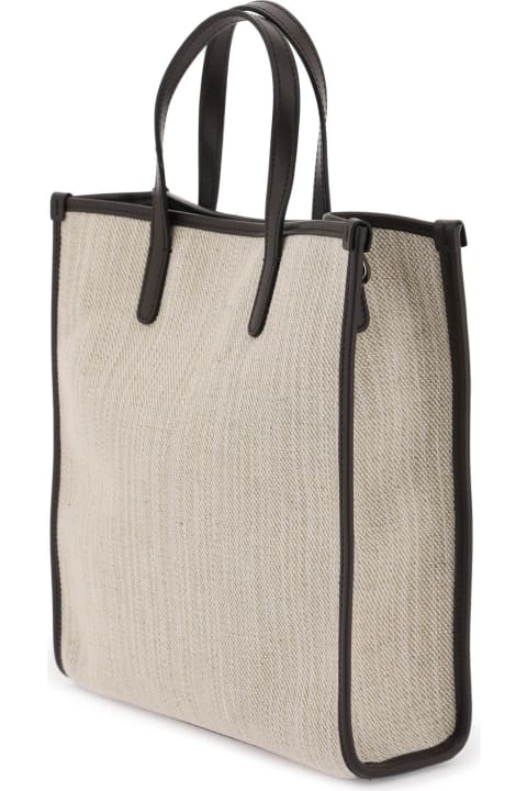 Totes for Men Dolce & Gabbana Textured Canvas Tote Bag