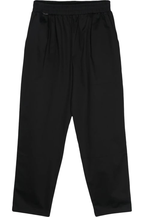 Family First Milano Pants for Men Family First Milano Black Stretch-cotton Trousers