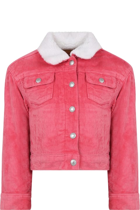ガールズ Levi'sのコート＆ジャケット Levi's Pink Jacket For Girl With Logo