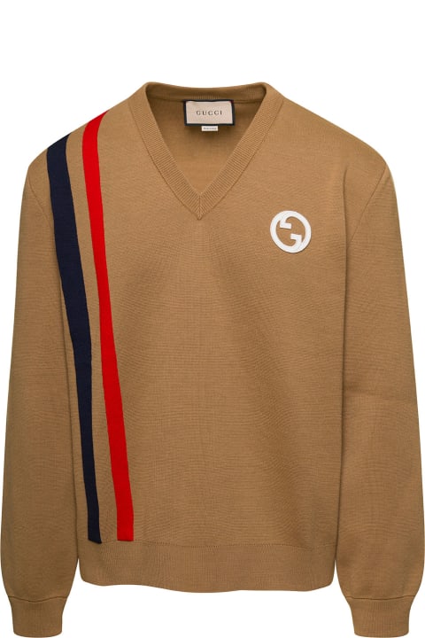 Sweaters for Men Gucci L/s V/neck Wool