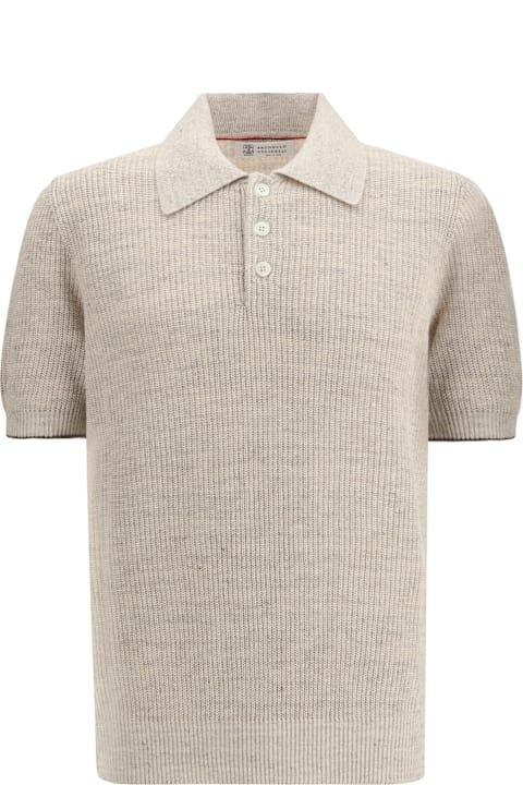 Homeware Brunello Cucinelli Cotton Polo Sweater