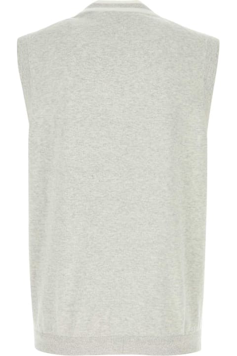 Brunello Cucinelli Light Grey Cotton Vest