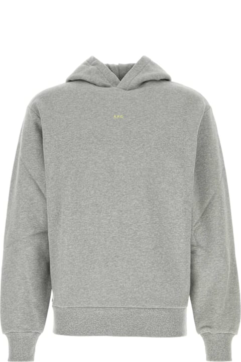 パーカー・フーディ A.P.C. SS25 Grey cotton sweatshirt (COHBXH27911 TPP) パーカー・フーディ A.P.C. SS25 Grey cotton sweatshirt