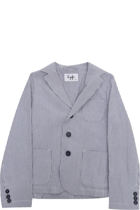 Homeware Il Gufo Striped Patterned Single-breasted Blazer