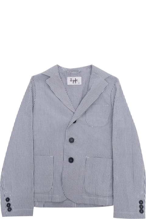 Il Gufo Topwear for Girls Il Gufo Striped Patterned Single-breasted Blazer