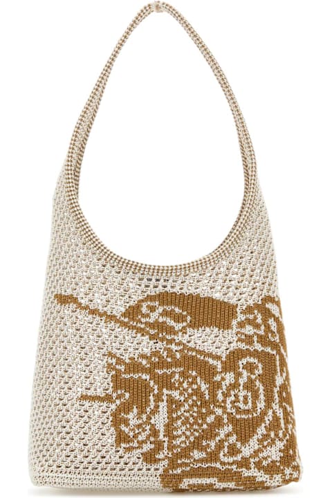 أدوات منزلية Burberry White Crochet Shoulder Bag