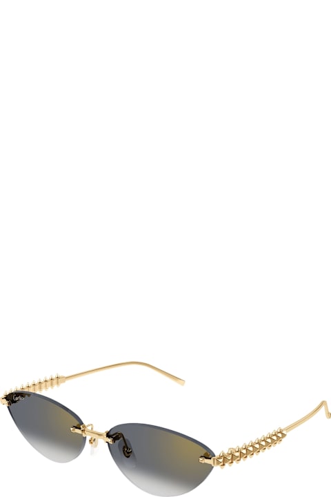 Cartier Eyewear for Kids Cartier Eyewear Clash De Cartier Ct0543s-001 - Gold Sunglasses