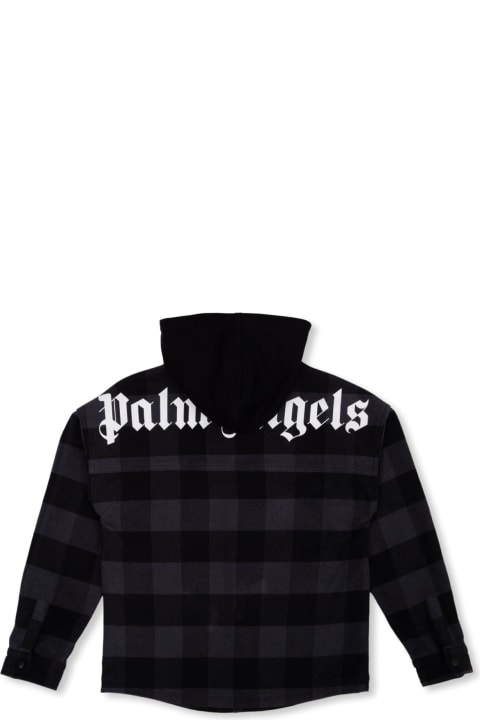 Shirts for Boys Palm Angels Hooded Shirt