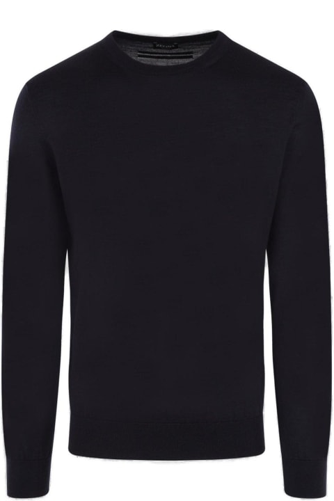 Zegna Sweaters for Men Zegna Long-sleeved Crewneck Jumper