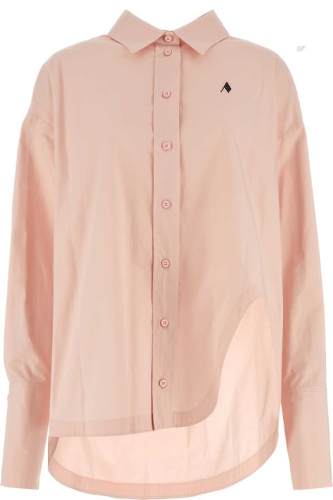 The Attico Topwear for Women The Attico Pink Poplin Diana Oversize Shirt
