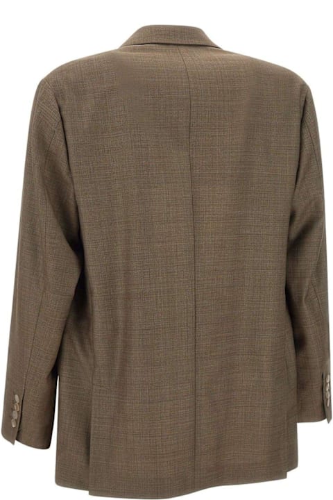 Homeware Emporio Armani Single Breasted Check Patterned Blazer