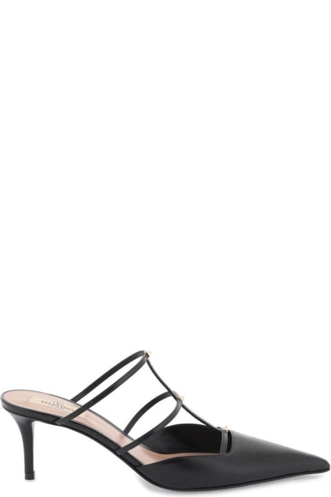 Valentino Garavani Sandals for Women Valentino Garavani Garavani Rockstud Pointed Toe Caged Mules