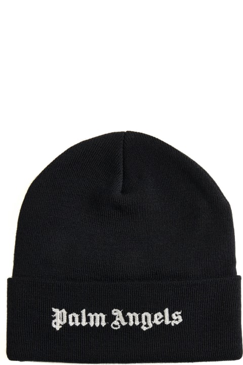Palm Angels for Men Palm Angels Cotton Beanie With Logo