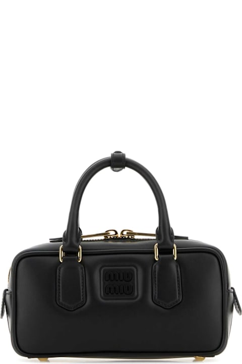 Miu Miu for Women Miu Miu Black Leather Arcadie Handbag
