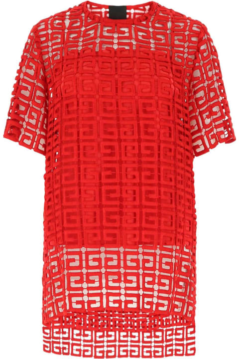 Givenchy for Women Givenchy Red Viscose Blend Oversize Top