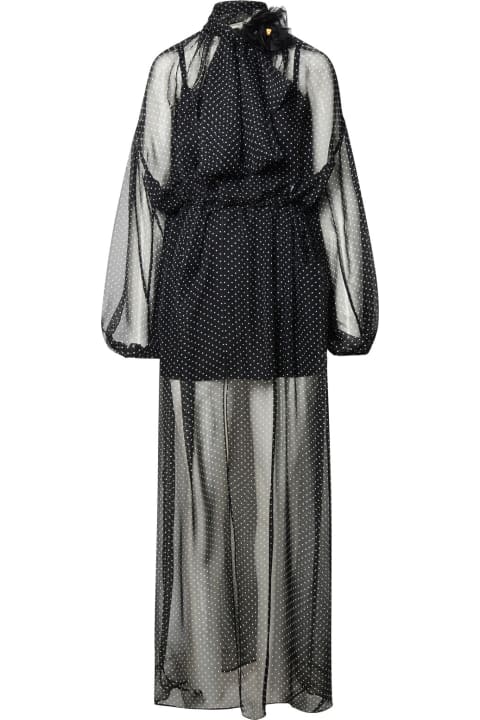 ウィメンズ Dolce & Gabbanaのワンピース＆ドレス Dolce & Gabbana Black Silk Dress