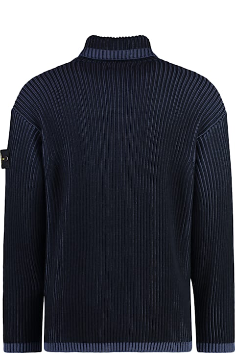 Fashion for Men Stone Island Virgin Wool Turtleneck Sweater